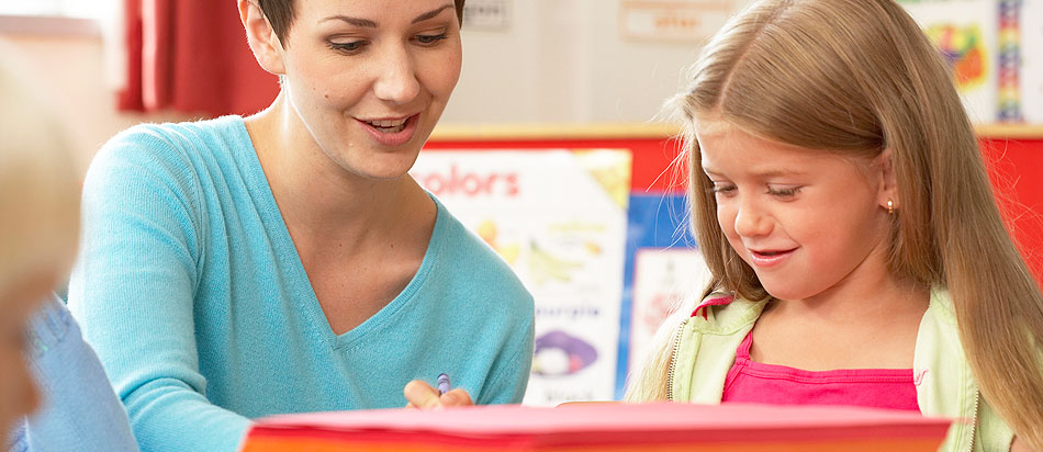 photo of child in classroom